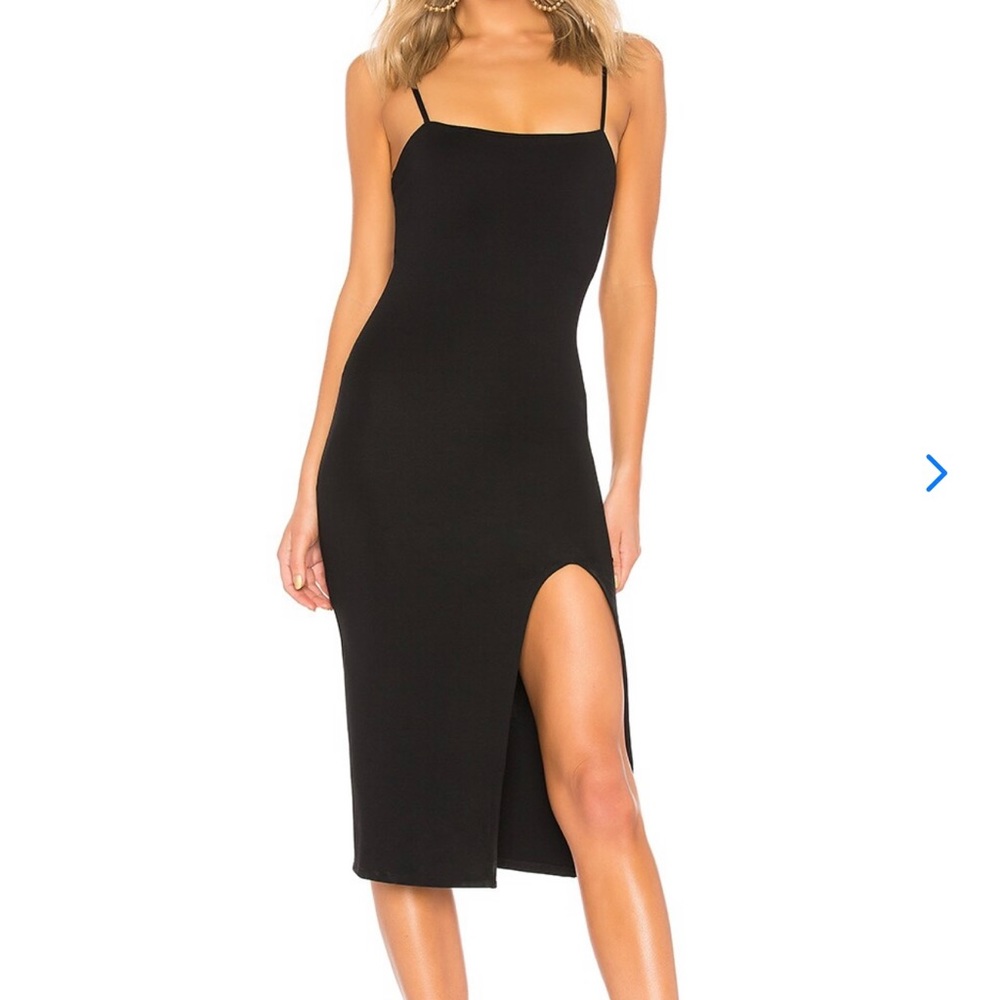 Lovers and friends Skylar midi dress on black